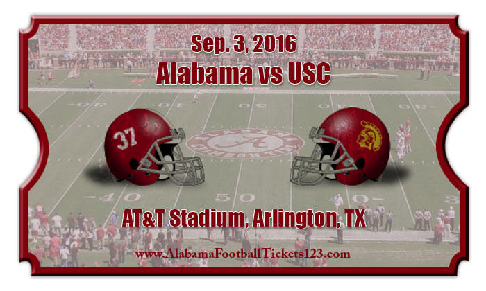 Alabama Crimson Tide vs USC Trojans Football Tickets | Sep. 3, 2016