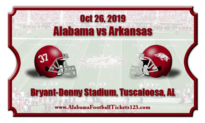 Alabama Crimson Tide Vs Arkansas Razorbacks Football Tickets