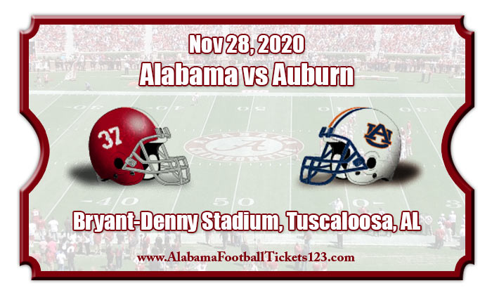 Alabama Crimson Tide vs Auburn Tigers Football Tickets | 11/28/20