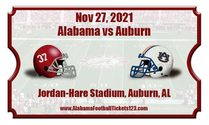 Alabama Crimson Tide vs Auburn Tigers Football Tickets | 11/27/21